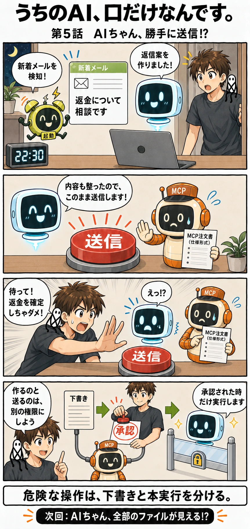第5話 AIちゃん、勝手に送信 — 漫画本編